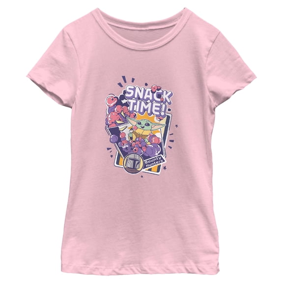 Girls Star Wars: The Mandalorian and Grogu The Child Happy Snack Time T Shirt