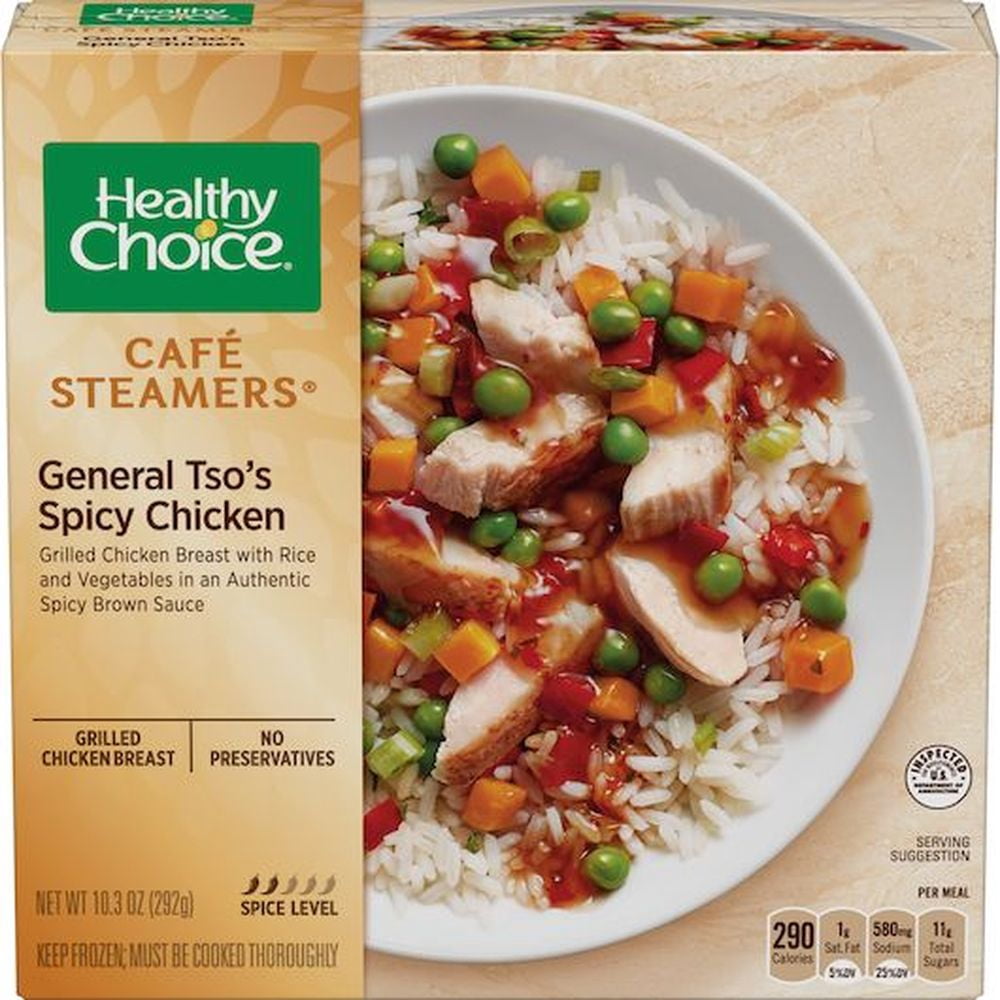 Healthy Choice Cafe Steamers General Tso Spicy Chicken, 10.3 oz, Pack of 8