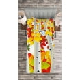 thumbnail image 3 of Ambesonne Fall Quilted Bedspread Set 2 Pcs, Autumn Scene with Leaves, Twin Size, Mustard Orange Green, 3 of 3