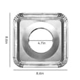 thumbnail image 2 of TSV 40pcs Gas Stove Burner Covers, Disposable Aluminum Foil Bib Liners Drip Pans Gas Range Top Protectors for Kitchen, 8.46", 2 of 6