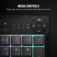 thumbnail image 4 of Corsair K55 CORE RGB Full Size USB Gaming Keyboard with Safety Leaflet, Black & Gray, 4 of 14