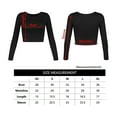thumbnail image 4 of Outfmvch crop tops for women Slim Long-sleeved Round Neck Basi C Short Top womens tops womens long sleeve tops, 4 of 7