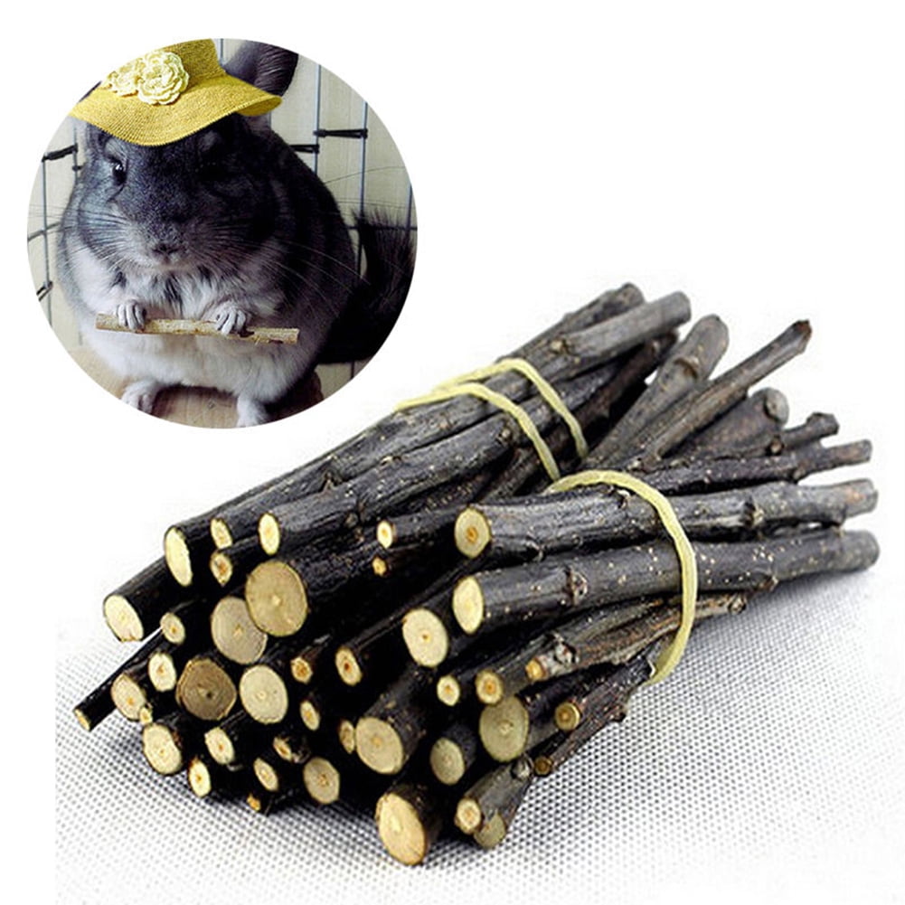 1 Bag/5 Pcs Natural Wood Chew Sticks Twigs For Pet Rabbit Cat Dog Toy 