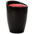 thumbnail image 1 of vidaXL Tabouret de Rangement en Similicuir Noir et Rouge, 1 of 4