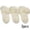 Yellow 3pcs, variant on LYMAYTER 3 Pack ‌Spring Toddler Socks Breathable Eyelet Socks‌ Double Ruffle Girls Dance Socks 1-12Y