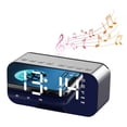 thumbnail image 4 of Reloj de mesa inalámbrico, espejo, altavoz inalámbrico Bluetooth, reloj con altavoz Bluetooth, altavoz Bluetooth, materiales de primera calidad, 4 of 9