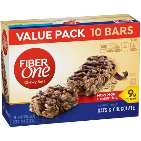 Fiber One Bar Oats and Chocolate 1.4 oz Bars 10 ct Box