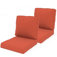 thumbnail image 2 of Yeahumalia 2 Packs Outdoor Patio Chair Deep Seat Cushions 23'' x 24'', Water & Fade Resistant, Red, 2 of 9