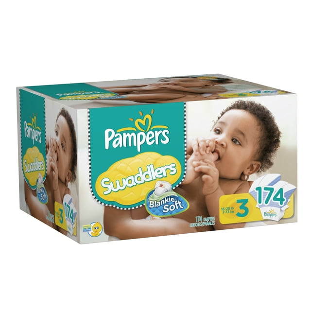 Pañales Pampers Swaddlers Talla 3 Paquete de 174