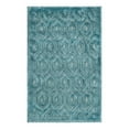 thumbnail image 3 of Unique Loom Outdoor Trellis Textured Collection Area Rug - Spatial (2' x 3' Rectangle Aqua/Ivory), 3 of 7