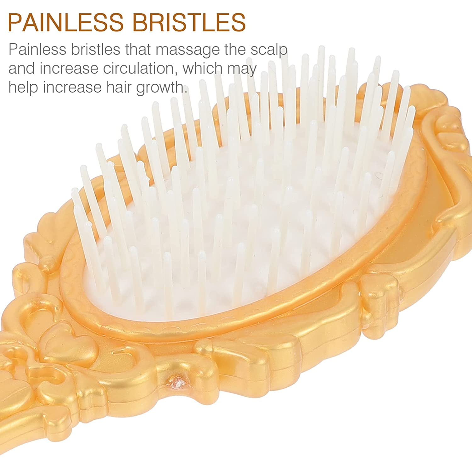 Vintage Handheld Mirror Comb Set, 5pcs Vanity Makeup Mirror Hair Brushes Comb Set Detangling Hair Brush Rat Tail Comb with Comb Holder-Golden | Walmart Canada Vintage Handheld Mirror Comb Set, 5pcs Vanity Makeup Mirror Hair Brushes Comb Set Detangling Hair Brush Rat Tail Comb with Comb Holder-Golden | Walmart Canada