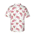 thumbnail image 3 of Goofa Watermelon Hawaiian Shirt for Men, Unisex Summer Beach Casual Short Sleeve Button Down Shirts,Aloha Tropical Floral print shirt-XX-Large, 3 of 9