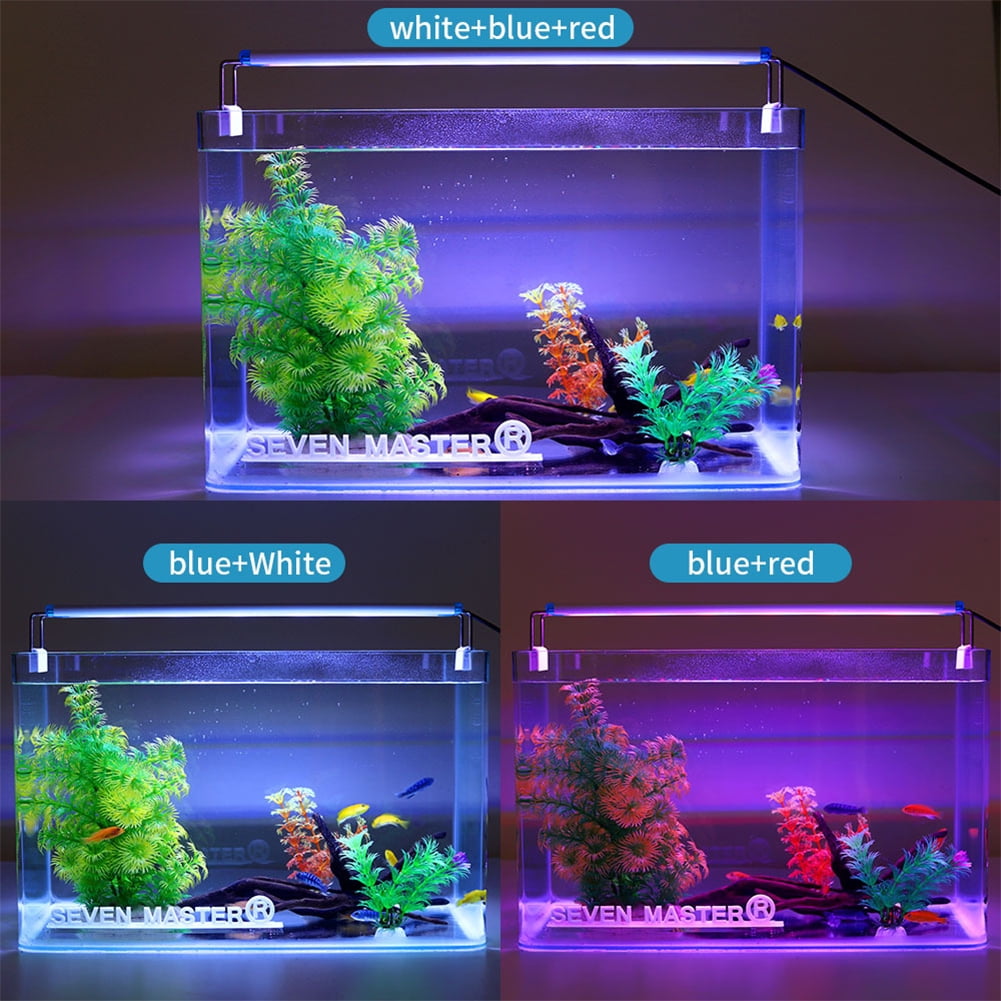 Peggybuy Aquarium Light Bar LED Fish Tank Slim Clip on Lamp Plant Lighting EU 18cm Walmart
