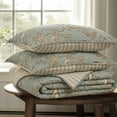 thumbnail image 5 of Levtex Home - Lyon Teal Quilt Set - Full/Queen Quilt (88x92in.) + One Standard Pillow Sham (26x20in.) - Toile - Teal,Beige - Reversible - Cotton Fabric, 5 of 6