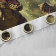 thumbnail image 4 of Manfei Tyrannosaurus Rex Curtains Pack of 2 (42x84 Each) for Kids Boys, Wild Animal Curtains Blackout, Ancient Jungle Living Room Curtains, Luxury Bedroom Decor, 4 of 6