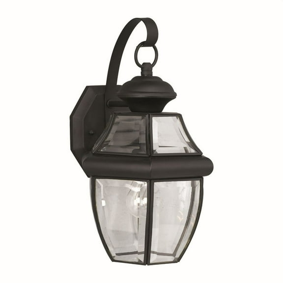 Forte Lighting 1201-01 Outdoor Wall Sconce From The Exterior Lighting Collection - Black