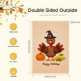 thumbnail image 2 of Thanksgiving Fall House Flag Happy Thanskgiving Versatile Garden Flags for Outdoor Double Side Cute Turkey Thanksgiving Day Garden Flags for Front Door House Farmhouse Lawn Yard (28x40 Inches), 2 of 6