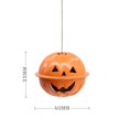 thumbnail image 1 of Colgante de campanilla de calabaza para Halloween, decoración de árbol de Navidad para el hogar, abalorios de fiesta, joyería, 6 piezas, 40MM, 1 of 4