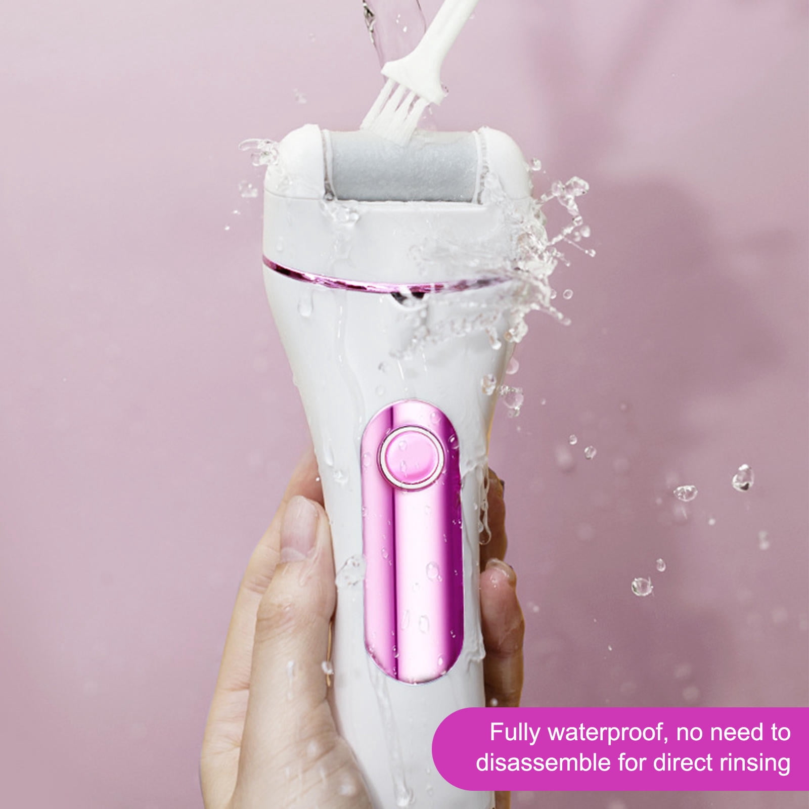 Yajisi Electric Foot Callus Remover Rechargeable Pedicure Machine, 3 Grinding Heads, Portable USB Charging Foot Care Tool for Dead Skin Cracked Heels, Black, 7.48x5.51x1.97in