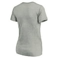 thumbnail image 3 of Women's Heathered Gray Philadelphia Phillies Cooperstown Collection Huntington Logo V-Neck T-Shirt, 3 of 3