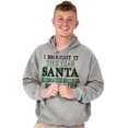 thumbnail image 5 of Christmas Bring It This Year Santa Hoodie Sweatshirt Women Men Brisco Brands L, 5 of 6