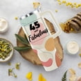 thumbnail image 2 of 45th Birthday Gifts for Women 45 & Fabulous Boho Bohemian Birthday Gift Ideas for Daughter Wife Mom Grandma 40oz Tumbler Cup With Handle, 2 of 6