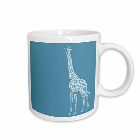 

3dRose Tall White Giraffe Ceramic Mug 11-ounce