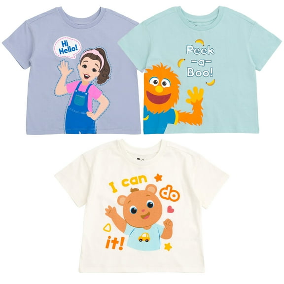 Ms. Rachel Herbie Bean Bear 3 Pack T-Shirts Infant to Little Kid