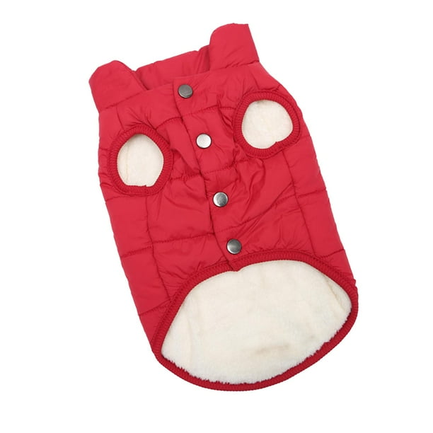 Ropa para Perros Pequeños Yinane Chaqueta de Invierno Rojo