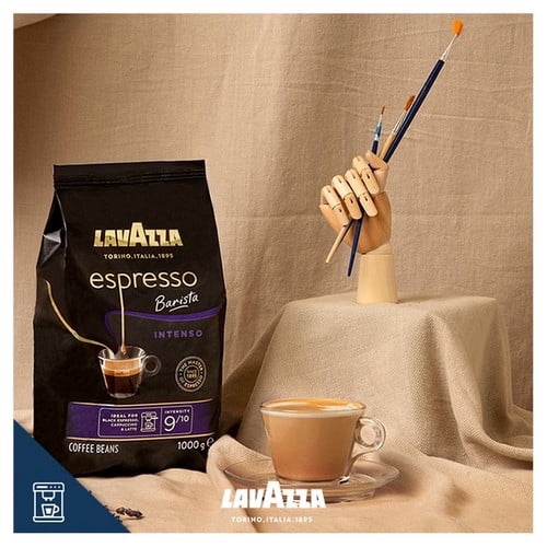 Lavazza Espresso Barista Intenso Coffee Beans 1kg, British Import (Pack of 2)