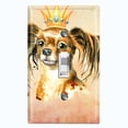 thumbnail image 1 of Metal Light Switch Plate Cover Cute Chihuahua Golden Crown Beige DOG017, 1 of 13