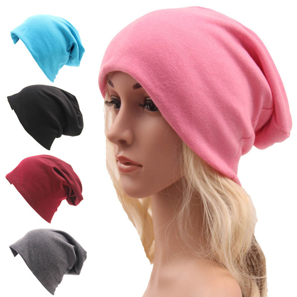 Soft Knitted Cotton Beanies Sleep Cap 