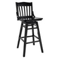thumbnail image 1 of Tabouret de Bar Pivotant de l'École en Noir, 1 of 1