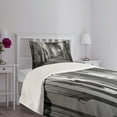 thumbnail image 5 of Ambesonne Black and White Quilted Bedspread Set 2 Pcs, Dark Alleyway, Twin Size, Black and White, 5 of 6