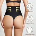 thumbnail image 3 of Oplxuo Tummy Control Thong Shapewear High Waist Tummy Tucker Shapewear for Women Belly Fat Compression Garment Daily Comfort, 3 of 5