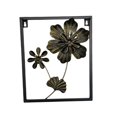 thumbnail image 2 of Adorno colgante de decoración artística de pared de Metal con flores, escultura de pared Floral, placa de pared de hierro para cocina, hogar, oficina,, 2 of 8