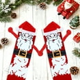 thumbnail image 6 of Funny Magnetic Holding Hands Christmas Socks for Men Women Teens Boys - Holiday Novelty Fun Crew Funky Cute Crazy Silly 3D Cartoon Socks - Secret Santa Xmas Christmas Gag Gifts Idea Stocking Stuffer, 6 of 7