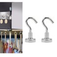 thumbnail image 3 of Oahisha Magnet Hook Hanger,8pcs Super Strong Heavy Duty Ndfeb Hook Household Magnetic Hooks for Home Kitchen (Silver), 3 of 11