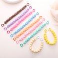 thumbnail image 2 of Touch Paint Cut Peach Heart Beaded Phone Chain Hanging Chain Phone Case Carrying Chain Orange, 2 of 6