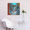 thumbnail image 7 of Luxe Metal Art 'Dramatic Cats II' by Carolee Vitaletti Metal Wall Art, 24"x24", 7 of 7