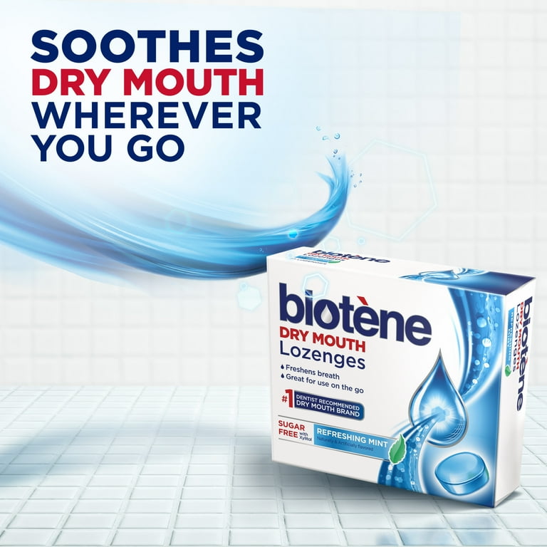 Biotene Dry Mouth Lozenges for Fresh Breath and Dry Mouth Relief