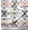 Peach, variant on Soimoi Poly Georgette Fabric Ikat Kilim Printed Fabric 1 Yard 42 Inch Wide