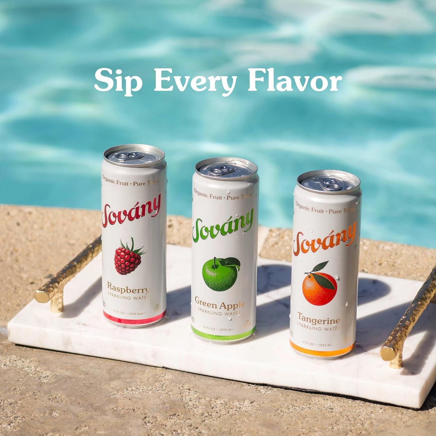 (Pack Of 6) Sovany Water Sparkling Remarkable Raspberry 4 Pack 48 Fo