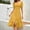 Yellow, variant on Dressy Dresses for Women Dresses Summer 2026 Solid Color Short Sleeve with Zipper Regular Fit Beach Vacation Clothes for Women for Spring Break and Trip S-XXL