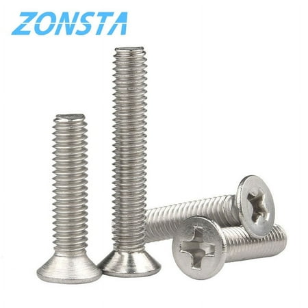 

Cross Phillips Flat Screws M1.6 M2 M2.5 M3 M4 M5 M6 Mini Micro Small 304 Stainless Steel Screw Countersunk Head mechanical Blot