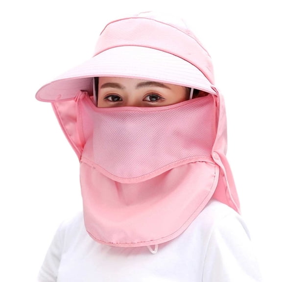 UJNDER Women's Wide Brim Sun Hat UPF 50  Adjustable Outdoor Summer Beach Hat for Travel Hiking and Cycling Light Pink