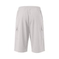thumbnail image 4 of FhsagQ Male Cargo Short Pants for Men with Slanted Front Pockets and Backless Design for Utility Workwear White Size XXXXL, 4 of 8