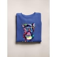thumbnail image 3 of Pastell Cute And Colorful French Bulldog Sweatshirt Women -Weekday Best Designs, Female Medium, 3 of 4