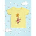 thumbnail image 3 of Giraffe With Clothes T-Shirt Infant -Image by Shutterstock,  6 Months, 3 of 4