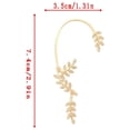 thumbnail image 3 of Fiudx Pendientes de Ramitas de Moda, Gancho Brillante para La Oreja, Joyería Estilo Hada, Diseño Fácil de Colocar, Versátiles, Regalo para Mujer, Accesorio de Moda Único., 3 of 6